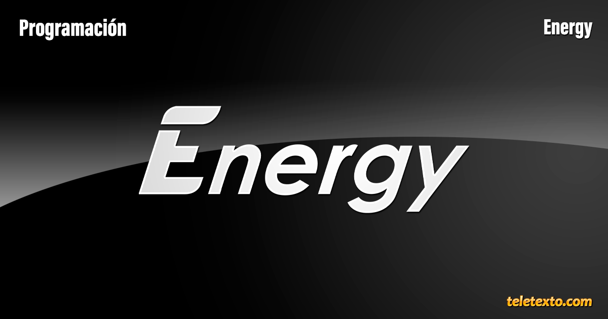 Programación de Energy